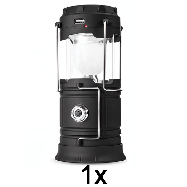 1x Solárne dobíjacie kempingové svietidlo + baterka | CAMPGLO