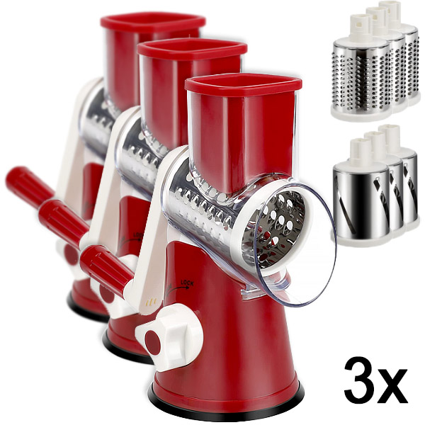 3x Krájač na zeleninu 3 v 1 | CUTERO