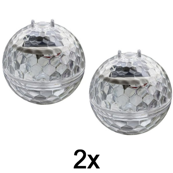 2x Solárna Disco Guľa DISCOGLO – Elegantné a Zábavné Osvetlenie pre Každý Priestor! | DISCOGLO