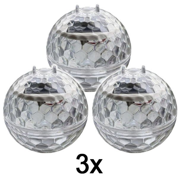 3x Solárna Disco Guľa DISCOGLO – Elegantné a Zábavné Osvetlenie pre Každý Priestor! | DISCOGLO