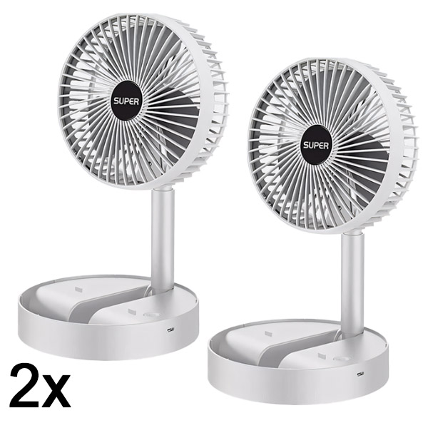2x Stolný elektrický ventilátor USB | FOLDICOOL
