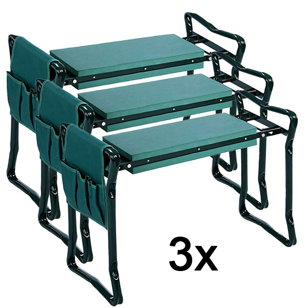 3x Záhradné sedadlo na kľačanie | KNEEBENCH