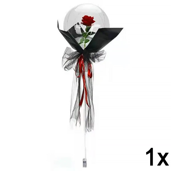 1x LED balón s ružou pre nezabudnuteľné chvíle | LOVEBALLOON