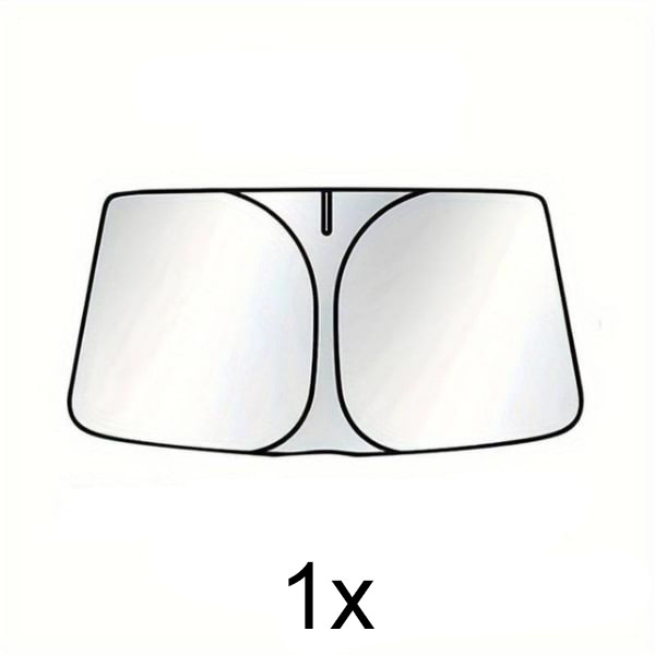 1x 4-vrstvová skladacia slnečná clona na auto (145×80 cm) | SUNDEO