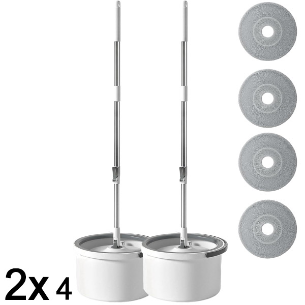 2x Súprava rotačného mopu a vedra | TIDYBROOM