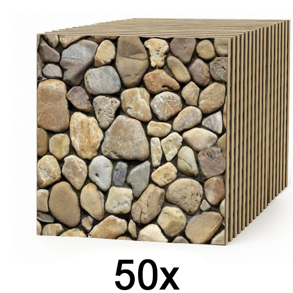 5x 3D tapety imitujúce kameň (10 ks) | STONEBLOCKS
