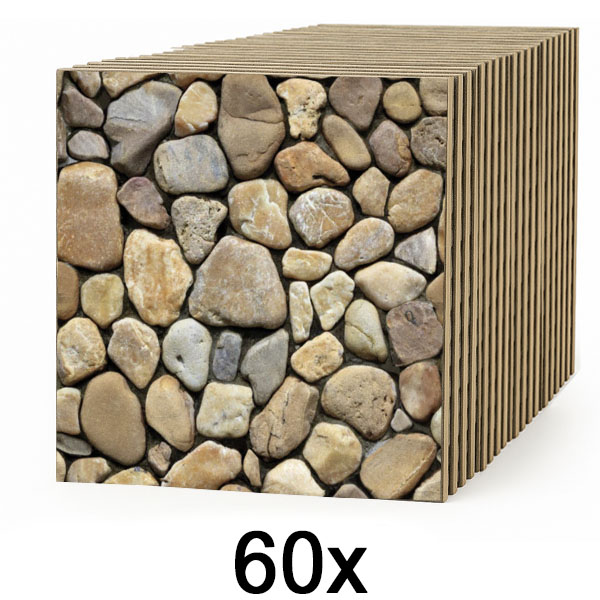 6x 3D tapety imitujúce kameň (10 ks) | STONEBLOCKS