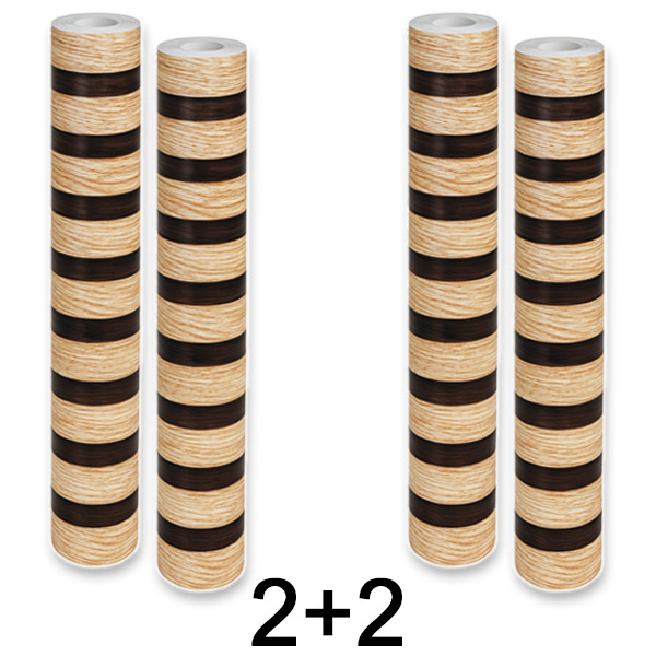 2x Nálepka na stenu s vzhľadom prírodného dreva | LINEWALL 1+1 ZADARMO