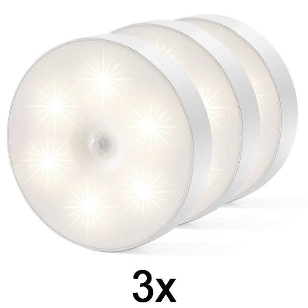 3x Inteligentná LED lampa s pohybovým senzorom | LUMISIGN