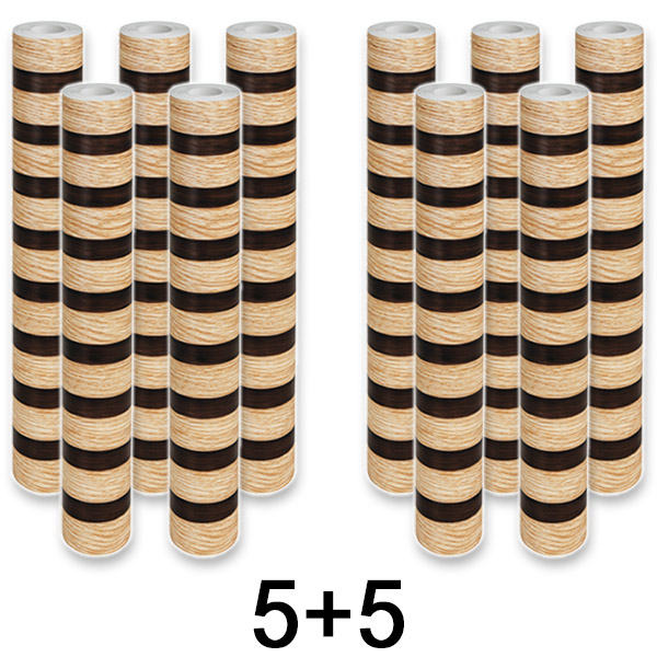 5x Nálepka na stenu s vzhľadom prírodného dreva | LINEWALL 1+1 ZADARMO