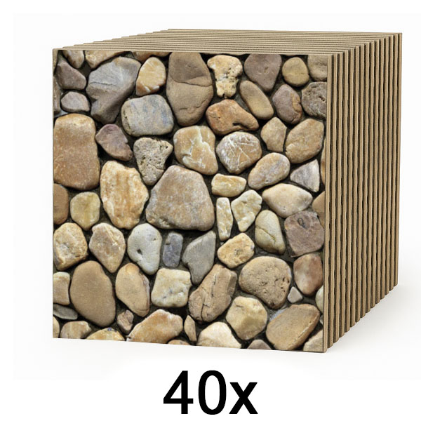 4x 3D tapety imitujúce kameň (10 ks) | STONEBLOCKS